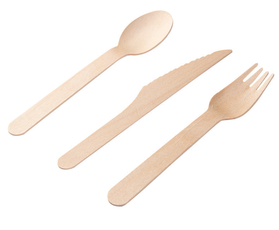 Wood disposable cutlery*100pcs