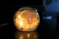 Himalayan salt lamp glass