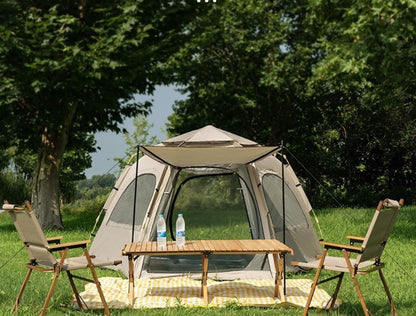 Camping tent hexagon