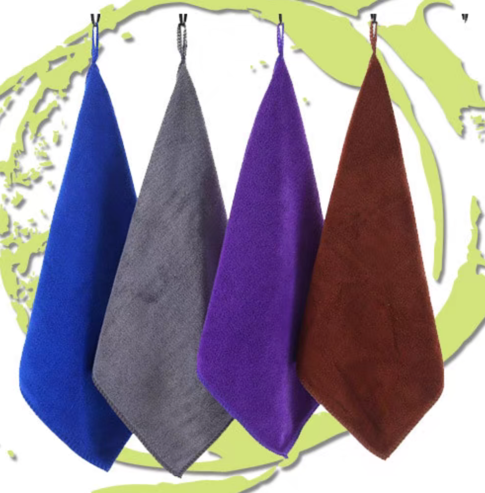 Microfiber cloth size 30*30cm*10pcs with hook