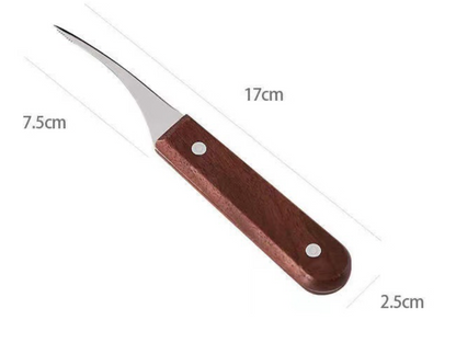 Multifunctional shrimp deveiner knife