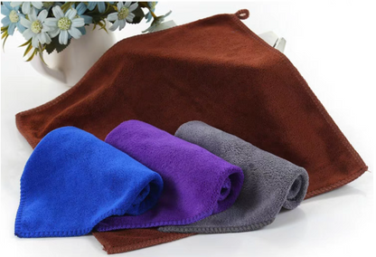 Microfiber cloth size 30*30cm*10pcs with hook