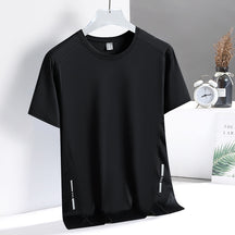 Men’s Quick-Dry Ice Silk Breathable Short-Sleeve T-Shirt