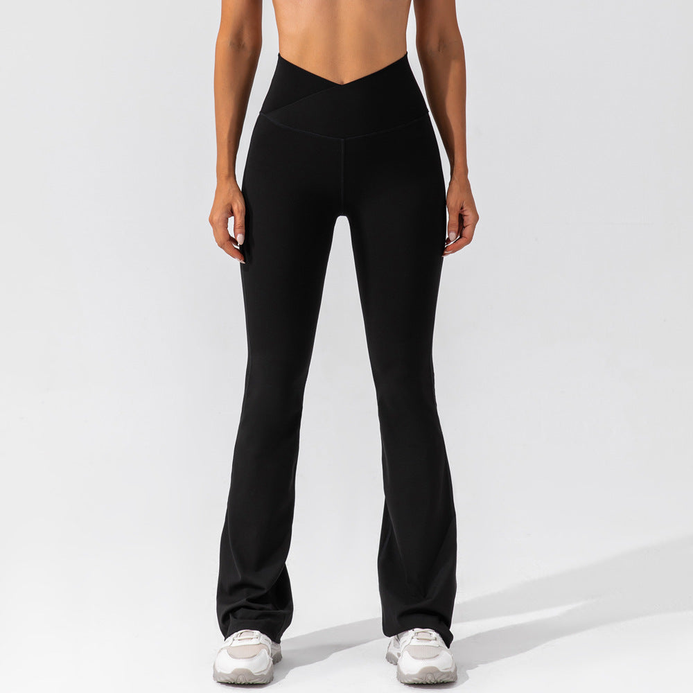 Women's Wide-Leg Hip-Raising High-Waisted Casual Sports Yoga Pants