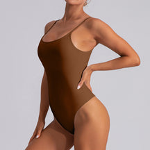 Beautiful Back Sexy Sling Bottoming Nude Corset  Short Yoga Jumpsuit