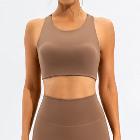 Women's high-support yoga sports bra