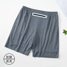 Men’s Double-Layer Sports Shorts – Summer Quick-Dry Running Shorts with Back Waist Pocket