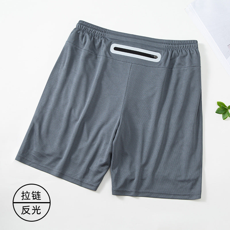 Men’s Double-Layer Sports Shorts – Summer Quick-Dry Running Shorts with Back Waist Pocket