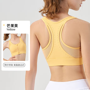 Women's front-zip yoga vest