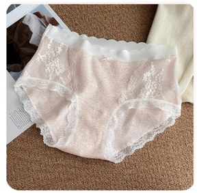 Twilight Camellia Women's antibacterial cotton lace underwear