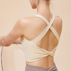 Women's cross back sports bra