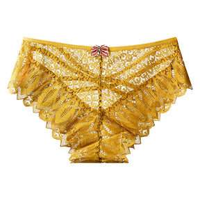SexyWomen's mid-waist lace panties